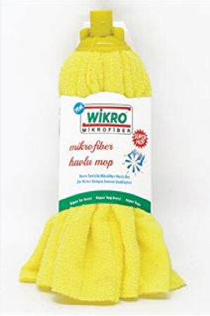 Wikro Mikrofiber Havlu Vileda Tipi Paspas Mop Yedek Ucu Ve Metal Saplı Takım