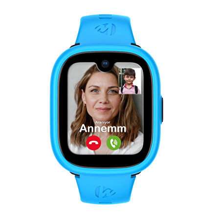 Wiky Watch 5 Plus Çocuk Akıllı Saat - Görüntülü Arama, Gps, Sos, Sağlık Takibi, Güvenli Alan Mavi