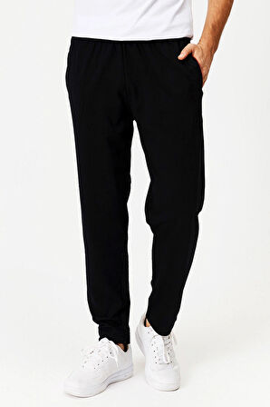  Siyah Düz Paça Eşofman Altı