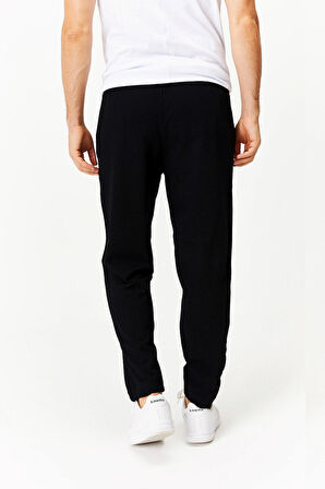  Siyah Düz Paça Eşofman Altı