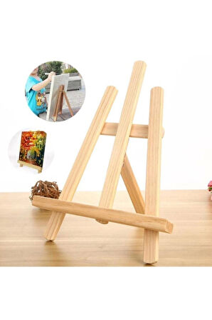 Masaüstü Şövale, Ahşap, Mini Şövale, Üç Ayaklı, Resim Şövalesi, Ressam Sehpası