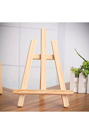 Masaüstü Şövale, Ahşap, Mini Şövale, Üç Ayaklı, Resim Şövalesi, Ressam Sehpası