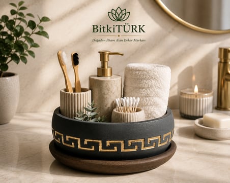 Dekoratif Beton Saksı ve Altlık Seti 18x9 cm Bonsai Saksısı Sukulent Saksısı İç Mekan Bitki Saksısı