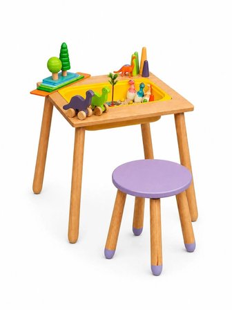 Wood&joy Duyusal Etkinlik Merkezi ve 1 Tabure Seti