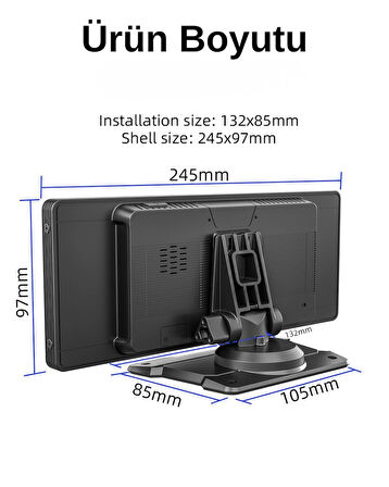  Kablosuz Apple CarPlay & Android Auto Destekli 10,26" Araç Multimedya Ekranı