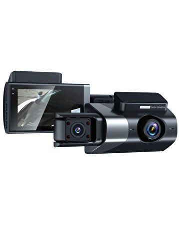 Full HD 1080P 3 Lensli WiFi Destekli Araç Kamerası + Geri Görüş DVR