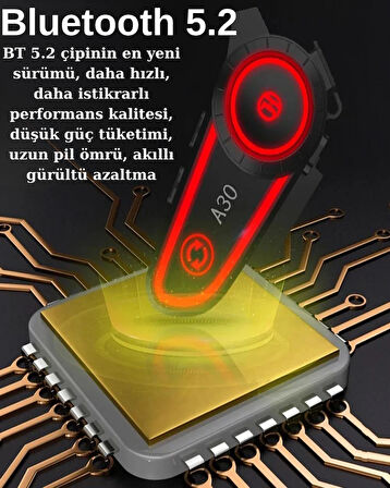 RGB Universal A30 2x Motosiklet Bluetooth Interkom – İki Cihaz Arası Bağlantı Özellikli