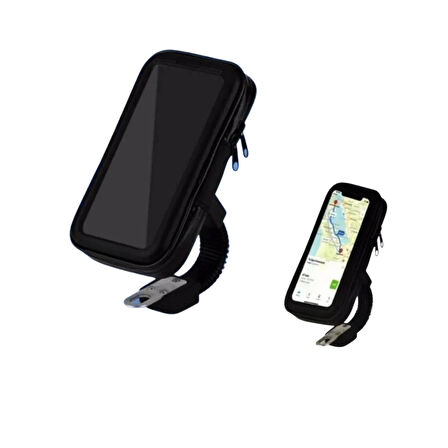 Motor, Motosiklet, Scooter ve Bisikletler İçin Su Geçirmez Telefon Tutucu Çanta Dayanıklı ve Güvenli