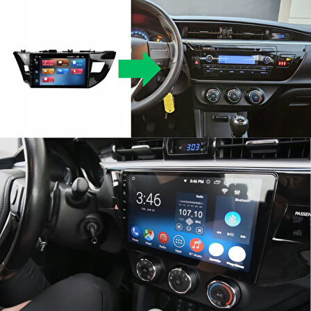 Toyota Corolla Android Multimedya Sistemi 6-128 Myway(2013-2016)