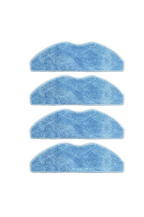 TE FAL X-Plorer 75s Robot Süpürge modeli uyumlu mop Paspas 4 adet