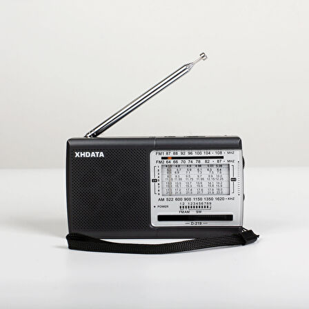 XHDATA D-219 Taşınabilir Radyo FM AM SW1-9 11 Yüksek Hassasiyetli Kısa Dalga Cep Radyo