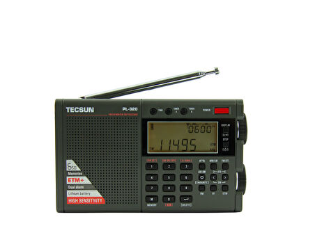 TECSUN PL-320 FM/AM/SW/WM/Tam Bant Radyo DSP Alıcısı FM Stereo Taşınabilir Radyo TECSUN PL320