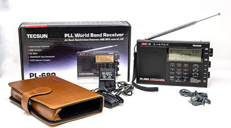 Tecsun PL-680 Radyo FM Dijital Ayarlama Tam Bant FM/MW/SBB/PLL SENTEZLİ Stereo Radyo Alıcısı Taşınabilir Hoparlör Otomatik uyku