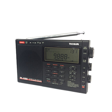 Tecsun PL-680 Radyo FM Dijital Ayarlama Tam Bant FM/MW/SBB/PLL SENTEZLİ Stereo Radyo Alıcısı Taşınabilir Hoparlör Otomatik uyku