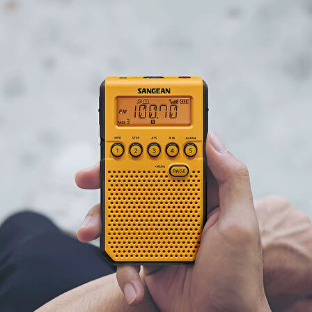 Sangean DT-800C Taşınabilir İki Bantlı Radyo Bandı Alıcısı AM / FM / Şarj Edilebilir Cep Radyosu FM Alıcısı