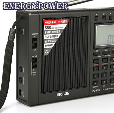 Tecsun PL-990 Dijital Dünya Radyosu