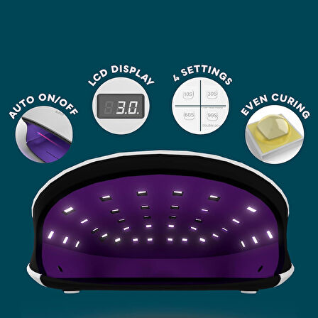 SUNUV Sun4 Manikür Tırnak Kurutucu UV Led Lamba Beyaz 48w