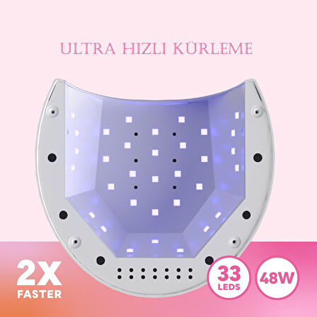SUNUV Sun2C Manikür Tırnak Kurutucu UV Led Lamba Beyaz 48w