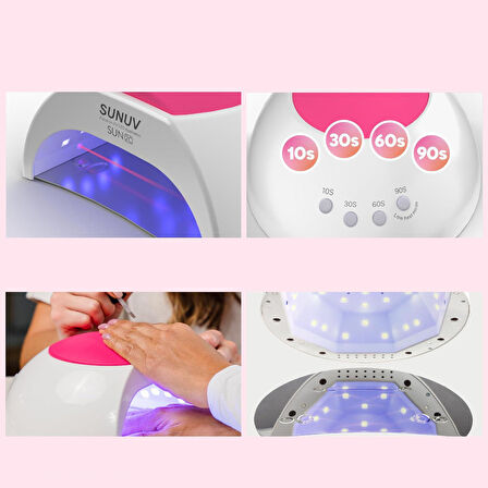 SUNUV Sun2C Manikür Tırnak Kurutucu UV Led Lamba Beyaz 48w