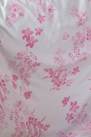 Leruum London Sevilla Çiçekli Pamuk Çift Kişilik Nevresim Takımı