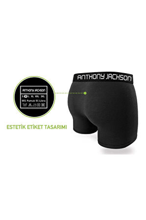 Likralı 6'lı Kutu Premium Boxer Santino 447 B