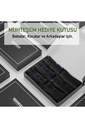 Likralı 6'lı Kutu Premium Erkek Boxer Eddy