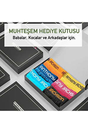 Likralı 6'lı Kutu Premium Erkek Boxer Boss