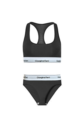 2’li Set Kadın Günlük Kullanıma Uygun Spor Bralet + Slip Külot Elsa