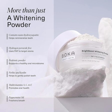 BrightBoost Peroxide-Free Whitening Powder 15g Beyazlaştırıcı Pudra Limonotu Nanesi