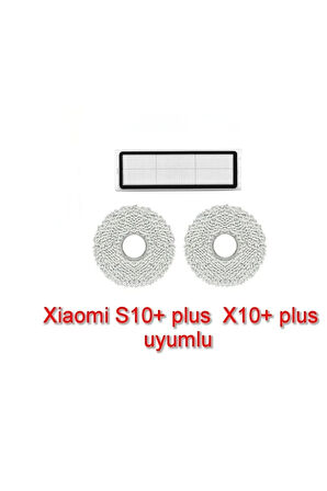 Xiaomi S10+ plus ve X10+ plus uyumlu mop paspas filtre yedek parça