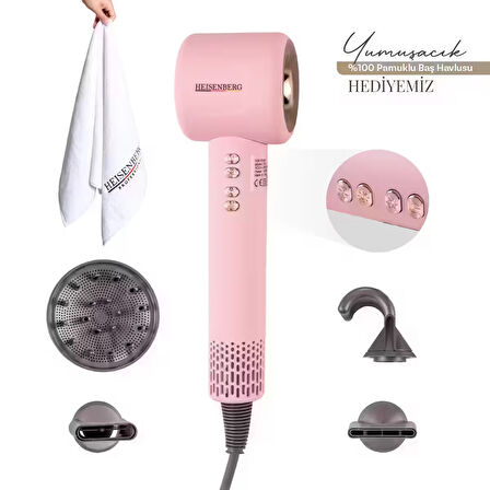 Profesyonel Saç Kurutma Güçlü Fön Makinesi Full Set 5 in 1