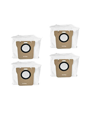 Xiaomi Robot Vacuum X20 + Plus uyumlu Robot Süpürge Toz Torbası yedek 4 adet