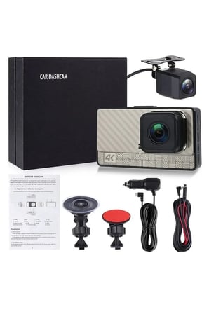 Araç içi kamera 2 Kameralı UHD 4K+2K IPS HD Ekran Wifi li Gece Görüşlü Araç Kamerası Car Dvr Dashcam