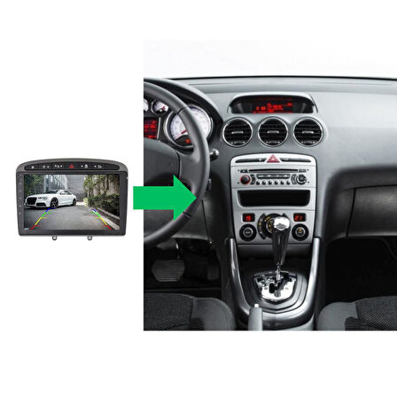 Peugeot 308 Android Multimedya Sistemi 4-64 Cadence (2008-2013)+ Dört Bölge 360 Derece Kamera Sistemi Hediye