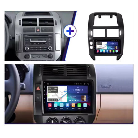 Volkswagen Polo Android Multimedya Sistemi 4-64 Cadence (2005-2009)+ Dört Bölge 360 Derece Kamera Sistemi Hediye