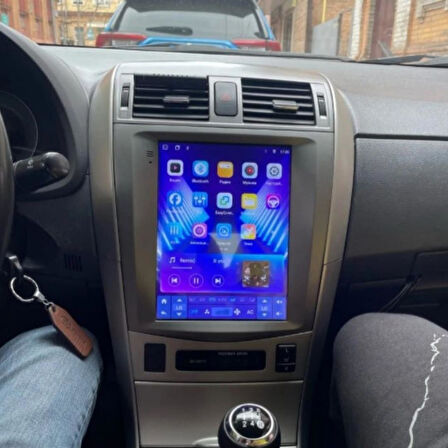 Toyota Corolla (Dijital Klimalı Araca Uyumlu)  2K Görüntü Kaliteli Tesla 9.7 Inch Multimedya Sistemi 4+64 Myway (2007-2013)