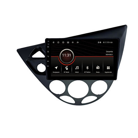 Ford Focus 1 Dijital Klima 2K Görüntü Kalitesi Android 15 Multimedya Sistemi 8+256 Myway (1999-2004)