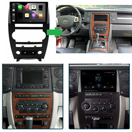 Jeep Comander 2K Çözünürlükte Ekran Android 15 Multimedya Sistemi 8+256 Myway (2005-2010)