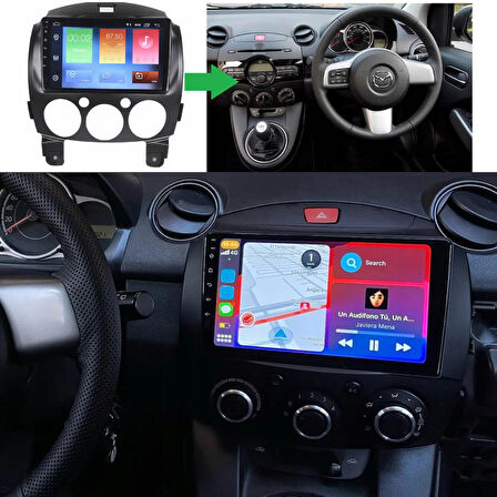 Mazda 2 2K Görüntü Kalitesi Android 15 Multimedya Sistemi 8+256 Myway (2008-2012)
