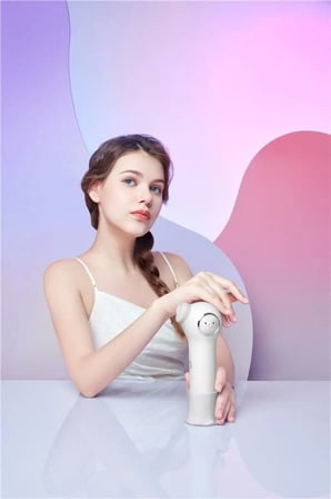 Delux Serisi Arındırma Cihaz Canlılık InFace Aqua Peel Yüz-Gözenek Temizleyici Beyaz