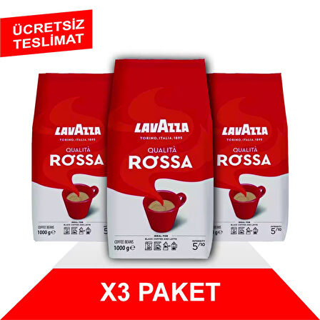 Qualità Rossa Çekirdek Kahve (1000gr) x3