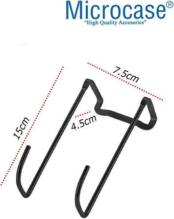 Microcase Paslanmaz Çelik Metal Banyo Duşakabin Mutfak vb Alanlar için Askılık L Model - AL4839  2 Adet