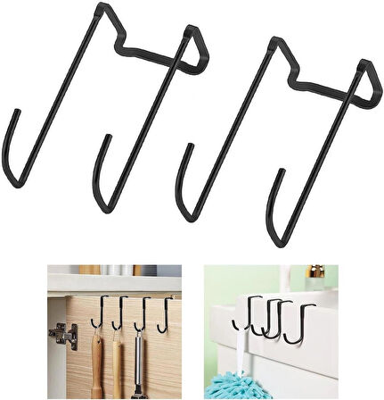 Microcase Paslanmaz Çelik Metal Banyo Duşakabin Mutfak vb Alanlar için Askılık L Model - GÜMÜŞ AL4839  2 Adet