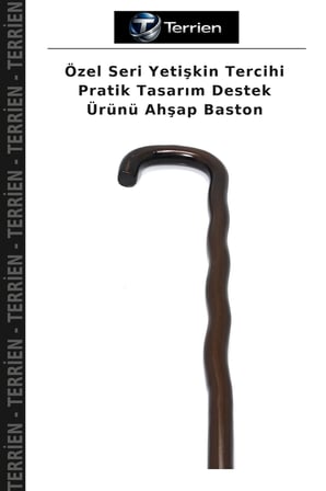 Özel Seri Yetişkin Tercihi Pratik Tasarım Destek Ürünü Ahşap Baston
