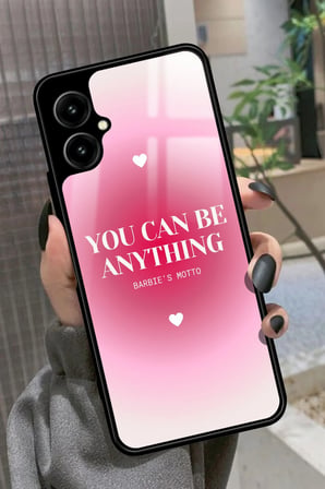 Omix X3 Uyumlu Barbies Motto Yazılı Parlak Silikon Kılıf