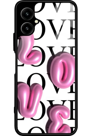 Omix X3 Uyumlu Love Yazılı Parlak Silikon Kılıf