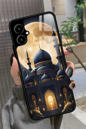 Omix X3 Uyumlu Cami Tasarımlı Parlak Silikon Kılıf