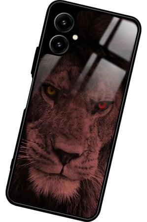 Omix X3 Uyumlu Aslan Tasarımlı Parlak Silikon Kılıf
