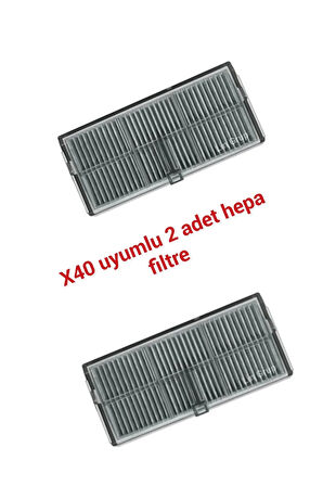 Dreame X40 pro ultra uyumlu yedek HEPA filtre 2 adet