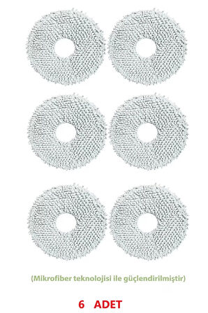 Dream X40 - L40 Ultra Robot Süpürge Uyumlu Mop Paspas 6 Adet